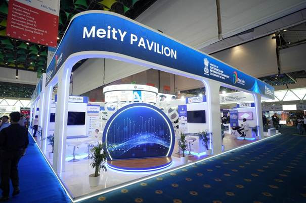 MeitY Pavilion Shines at India Mobile Congress